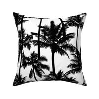 Palm Trees / Black And White / Extra Large Scale 