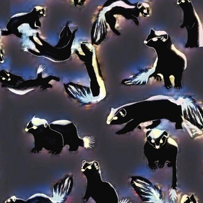glowing skunks