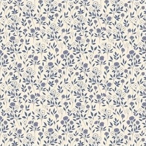 Tiny Blue and white Flowers_Dancing Blooms Azure_EXTRA SMALL_2.67 X 2.67