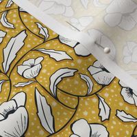 Floral Breeze - Goldenrod Yellow Ivory Small Scale