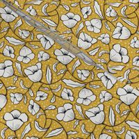 Floral Breeze - Goldenrod Yellow Ivory Small Scale