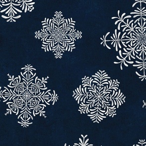 Snowflakes - blue (LARGE)