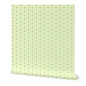 Small Houndstooth, Lime Green and White