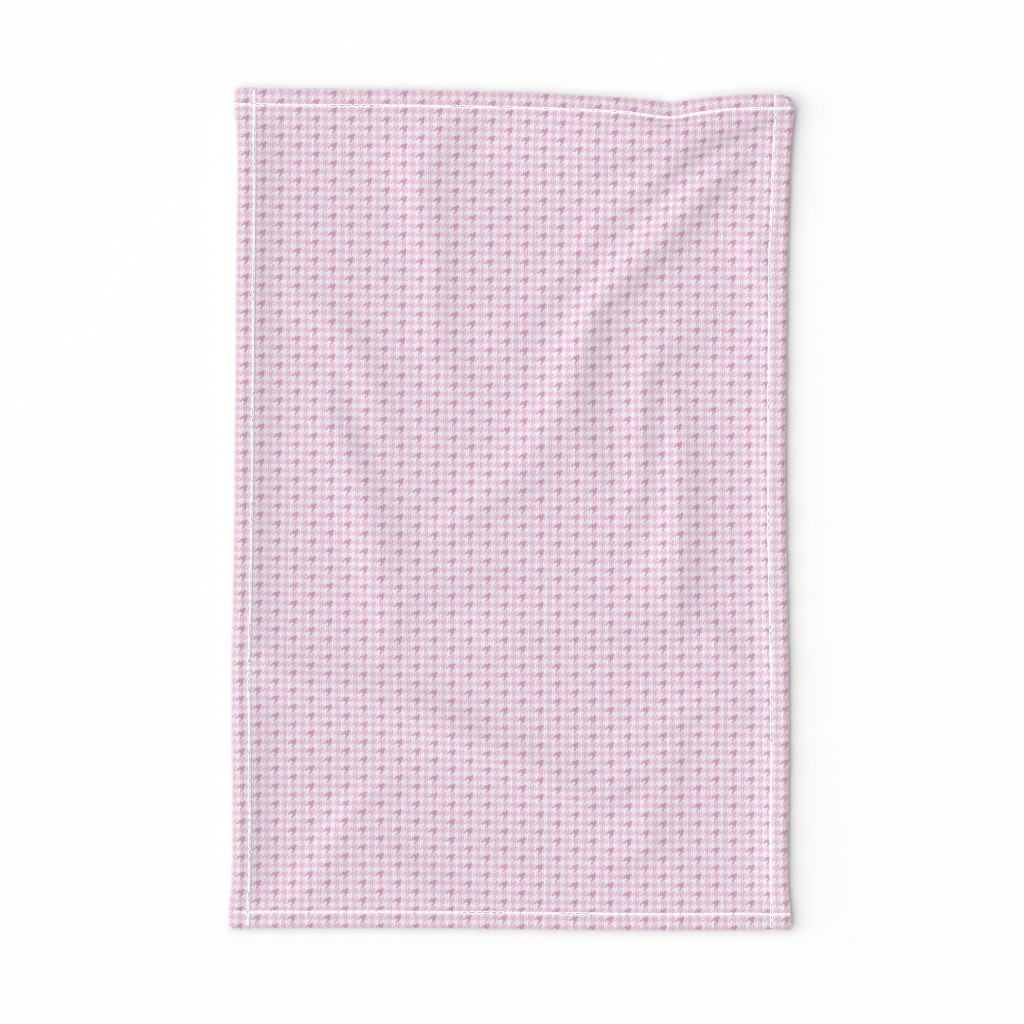 Small Houndstooth, Pink and White