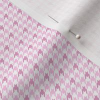 Small Houndstooth, Pink and White