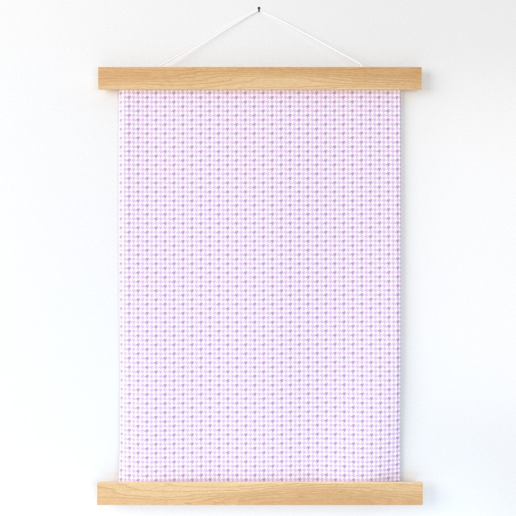 Small Houndstooth, Lilac and White