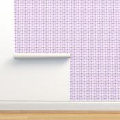 Small Houndstooth, Lilac and White
