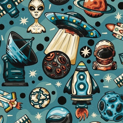 Universe Space Art Fabric, Wallpaper and Home Decor | Spoonflower