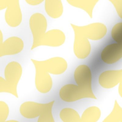 Butter Yellow Hearts medium