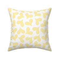 Butter Yellow Hearts medium