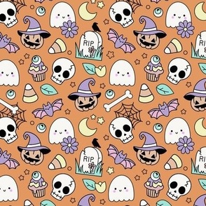 Pastel Halloween Orange Small