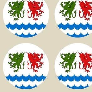 Shire of Dragons Bay (SCA) badge