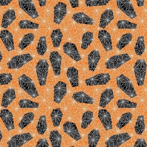 coffin pattern orange 12inch