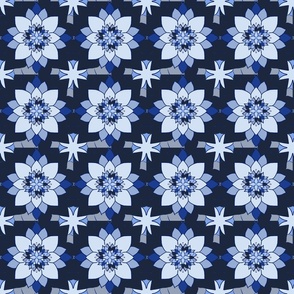 Ravello florals blue and white