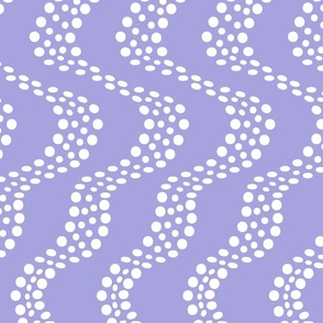 Polka Dot Waves Lilac #A6A3DE