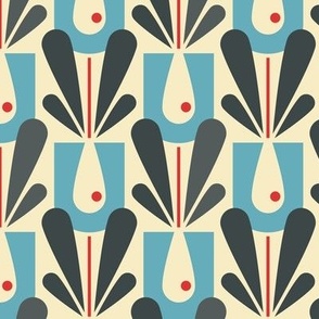 1006 - abstract retro flowers