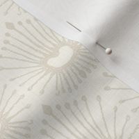 Abstract Peacock Feather Beige - Med