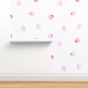 Watercolor Polka Dots- Pink