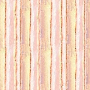 Watercolor Candy Stripes-Mango Orange