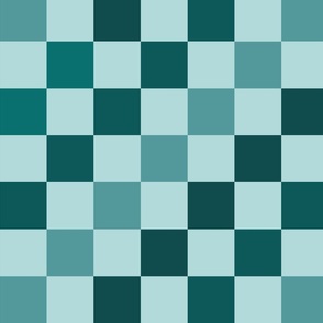 Teal square checks