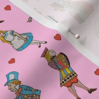Alice in Wonderland-on pink