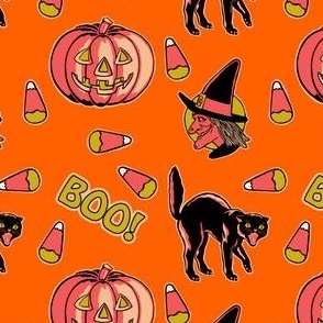 Boo! It's Spooky Season on orange