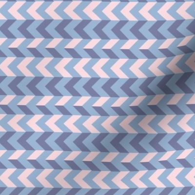 Chevrons in blue 