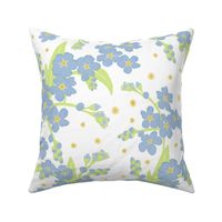 Soft Blue Forget-me-not Flower | Medium Scale