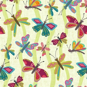 Little Butterflies and Squiggle Stripes