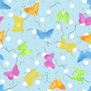 butterfly polka dot