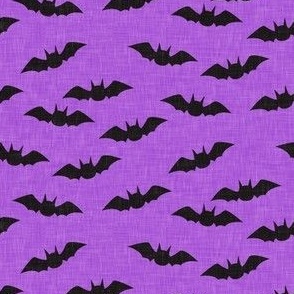 (small scale) bats - cute halloween - purple - C22