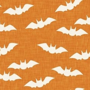bats - cute halloween - vintage orange - C22