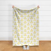 Tulip Print Reverse Bold Yellow