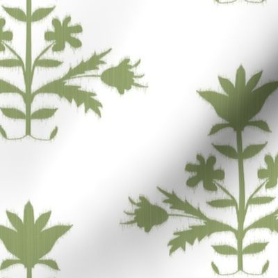 Tulip Print Reverse Olive