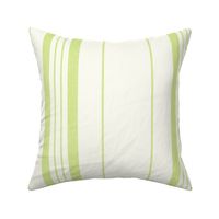 Linen Ticking Stripe in Honeydew  green