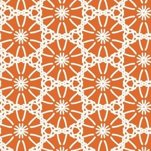 Twirly Girl  Geometric Orange Ivory Regular Scale