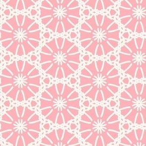 Twirly Girl  Geometric Pink Ivory Regular Scale