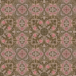William Morris Inspired Vintage Flower Pattern