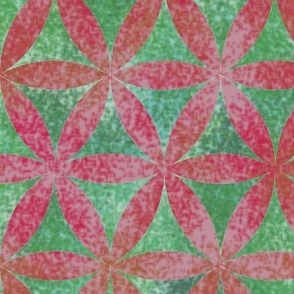 New Batik Christmas Red and Green