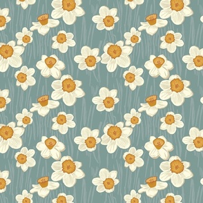 Daffodil Garden - Powder Blue - Medium