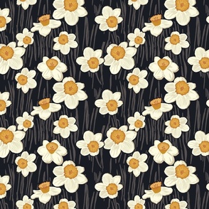 Daffodil Garden - Black - Medium