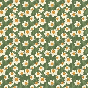 Daffodil Garden - Green - Small