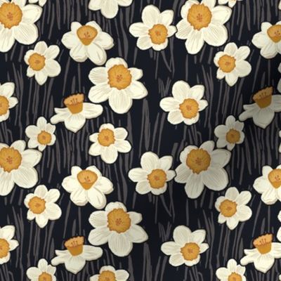 Daffodil Garden - Black - Small