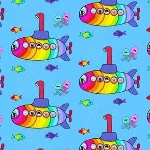 Kitty rainbow submarine adventure small scale 