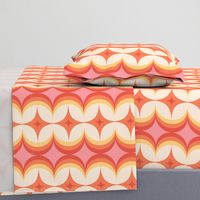 70's Retro - Pink/Orange (LARGE SCALE)