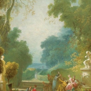 A Game of Hot Cockles by Jean-Honoré Fragonard