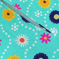 Spoonflower Design Challenge Retro Floral Curtains
