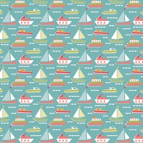 cheerful boats bright