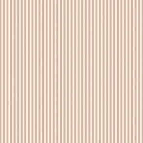The Scandinavian minimalist stripes vertical strokes basic plaid print warm caramel camel SMALL