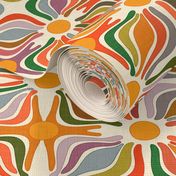 Abstract Flowers - Summer Holiday in the 70s / Large